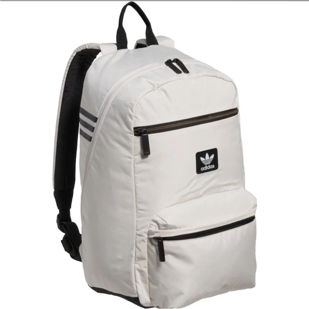 Adidas Beige Backpack with Black Accents